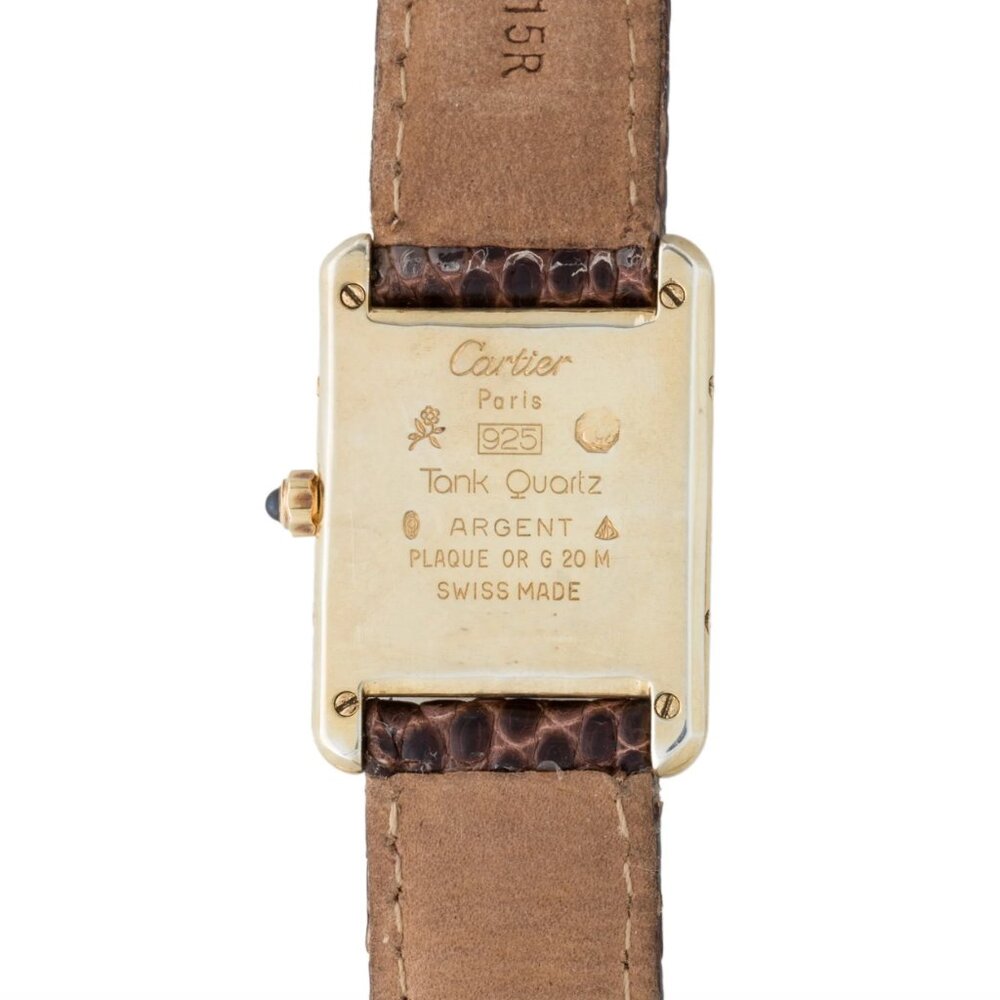 Cartier Ladies 18kt Must de Cartier Tank Watch - Picture 4 of 4